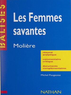 cover image of Les femmes savantes